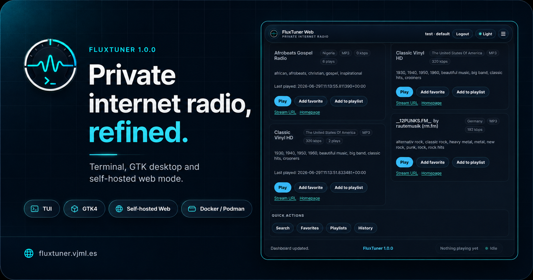 FluxTuner platform preview artwork